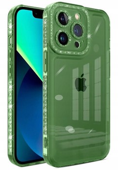 ETUI CASE OBUDOWA do iPhone 13 w DIAMENCIKI CLEAR