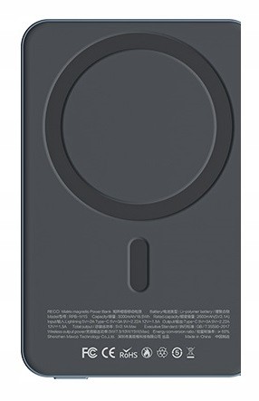 SZYBKI POWERBANK DO MAGSAFE BEZPRZEWODOWY 5000 20W PD + KABEL USB C RECCI
