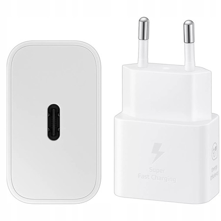 SZYBKA ŁADOWARKA SIECIOWA SAMSUNG 25W USB-C TYP C FAST CHARGE T2510 GAN