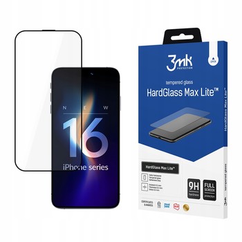 3MK SZKŁO HARTOWANE PEŁNE do iPhone 16 PRO MAX MOCNE SZYBKA OCHRONNA