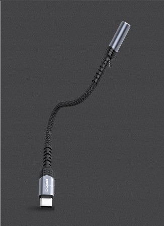 PRZEJŚCIÓWKA ADAPTER USB-C TYP C do AUX MINI JACK 3,5MM AUDIO RECCI