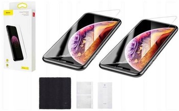 2x Szkło Hartowane Baseus 9H iPhone Xr 11 Zestaw