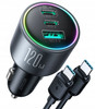 ŁADOWARKA SAMOCHODOWA Z KABLEM 120W 5A PD QC 3.0 USB-A 2x USB-C JOYROOM