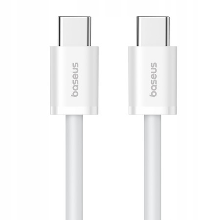 2X BASEUS KABEL PRZEWÓD USB-C 30W PD 480Mb/s 2M BIAŁY 2X USB C TYP C
