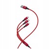 MOCNY KABEL USB PRZEWÓD 3w1 LIGHTNING MICRO TYP-C USB-C 2.4A 120cm RECCI