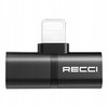 PRZEJŚCIÓWKA ADAPTER AUDIO SŁUCHAWEK 2x LIGHTNING DO IPHONE 2.1A RECCI