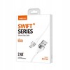 SZYBKI KABEL MICRO USB 2.4A WZMACNIANY 1M ALUMINIOWE KOŃCÓWKI RECCI