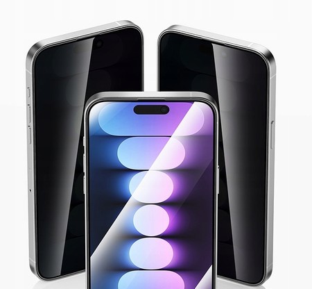 SZKŁO PRYWATYZUJĄCE HARTOWANE 9H DO IPHONE 15 ANTI SPY RECCI