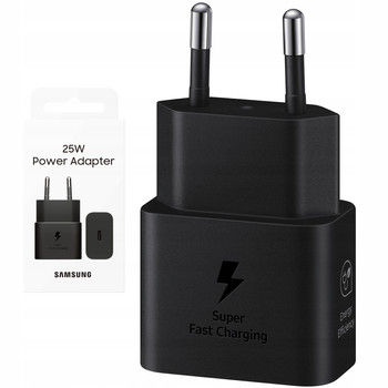 SZYBKA ŁADOWARKA SIECIOWA SAMSUNG 25W USB-C TYP C FAST CHARGE T2510 GAN