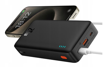 BASEUS POWER BANK Z SZYBKIM ŁADOWANIEM 20000MAH 20W USB-C USB-A Z KABLEM