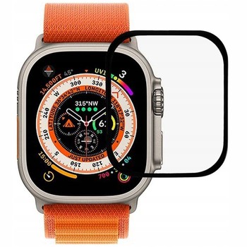 SZKŁO HARTOWANE DO APPLE WATCH ULTRA 1 2 49mm ZESTAW SZYBKA OCHRONNA