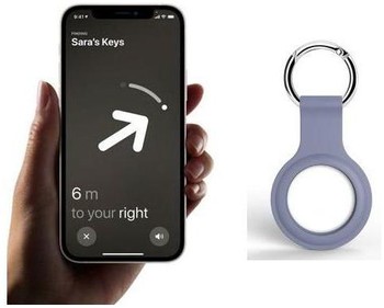 Silikonowe Etui Case Brelok Kluczy do Apple AirTag