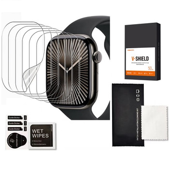 6x FOLIA OCHRONNA DO APPLE WATCH SERIES 9 41MM ZESTAW OCHRONA EKRANU