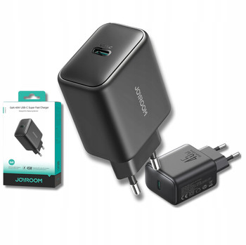 ŁADOWARKA SIECIOWA USB-C GAN 45W SZYBKIE ŁADOWANIE SFC PD QC 3A SZYBKA MOC