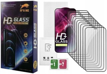 x10 SZT SZKŁO HARTOWANE PEŁNE do iPhone 15 PRO