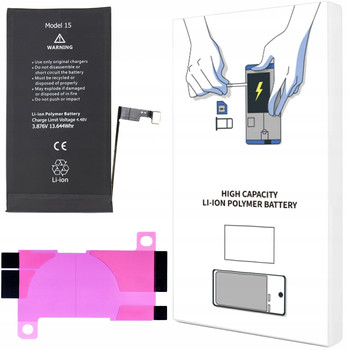 BATERIA DO iPHONE 15 WIĘKSZA POJEMNOŚĆ 3520 mAh ŚWIEŻA KOMPLET