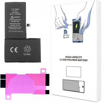 BATERIA DO iPHONE X POJEMNOŚĆ 2716 mAh ŚWIEŻA KOMPLET