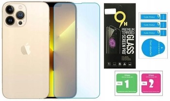 Szkło Hartowane 9H do iPhone 13 i 13 Pro Zestaw