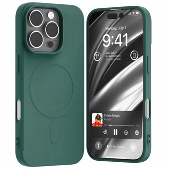 ETUI MERCURY SILIKON CASE DO iPHONE 16 PRO MAX DO MAG SAFE Z MIKROFIBRĄ