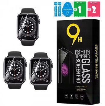 3X HYDROŻELOWA FOLIA DO APPLE WATCH 9 8 7 41 MM ZESTAW OCHRONA EKRANU