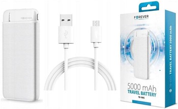 Kieszonkowy PowerBank 5000mAh USB C Micro FAST 10W