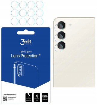 4 KOMPLETY 3MK SZKŁO HYBRYDOWE NA APARAT do SAMSUNG GALAXY S23