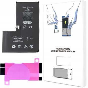 BATERIA DO iPHONE 15 PRO MAX POJEMNOŚĆ 4422 mAh ŚWIEŻA KOMPLET