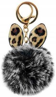 Zawieszka Brelok Puchata Futrzana Kulka Pompon