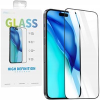 SZKŁO HARTOWANE 9H DO iphone 15 PRO MAX NA CAŁY EKRAN SZYBKA PEŁNE RECCI