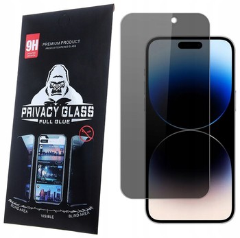 SZKŁO PRYWATYZUJĄCE ANTI SPY do iPhone 15 PRO