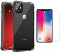 ETUI ANTI SHOCK CLEAR CASE DO IPHONE 11 + SZKŁO