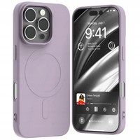 ETUI MERCURY SILIKON CASE DO iPHONE 16 PRO MAX DO MAG SAFE Z MIKROFIBRĄ