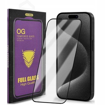 SZKŁO HARTOWANE do iPhone 16 PRO MAX NA CAŁY EKRAN PEŁNE PREMIUM OG OCHRONA