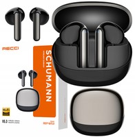 SŁUCHAWKI DOUSZNE BEZPRZEWODOWE BLUETOOTH 5.3 + Z DOTYKIEM TWS RECCI