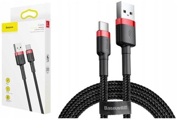 Baseus Wytrzymał Nylonowy Kabel USB-C Typ C 2m