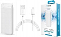 Kieszonkowy PowerBank 5000mAh USB C Micro FAST 10W
