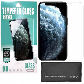 SZKŁO HARTOWANE do iPhone 12 PRO MAX PEŁNE PREMIUM 9H BIG EDGE ZESTAW