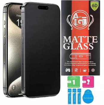 SZKŁO HARTOWANE MATOWE do iPhone 17 AIR ZESTAW ANTYREFLEKSYJNE