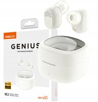 SŁUCHAWKI BEZPRZEWODOWE BLUETOOTH 5.3 DOUSZNE + POWERBANK KABEL TWS RECCI