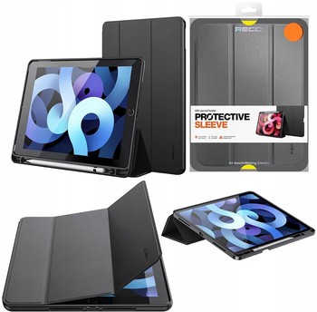 ETUI CASE Z KLAPKĄ do APPLE IPAD 10.2 9 GEN 2021 SMART OBUDOWA CZARNE