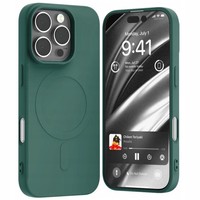 ETUI MERCURY SILIKON CASE DO iPHONE 16 PRO MAX DO MAG SAFE Z MIKROFIBRĄ