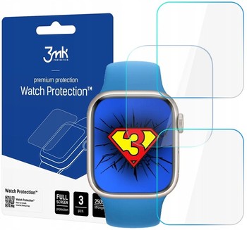 3x 3MK FOLIA OCHRONNA do APPLE WATCH 9 8 7 41mm