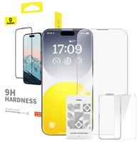 BASEUS SZKŁO HARTOWANE DO APPLE iPHONE 15 PRO MAX z ZESTAWEM MONTAŻOWYM
