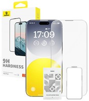 BASEUS SZKŁO HARTOWANE DO APPLE iPHONE 15 z ZESTAWEM MONTAŻOWYM KOMPLET