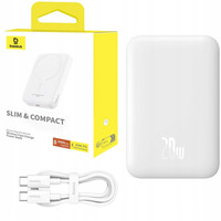 BASEUS MAGNETYCZNY POWERBANK 6000mAh Do Telefonu Power Bank PD 20W + KABEL