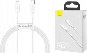 Baseus Kabel USB-C Lightning 1m 20W do iPhone FAST