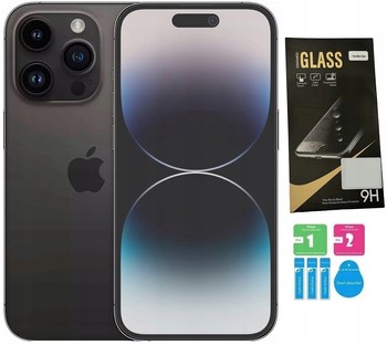 SZKŁO HARTOWANE MATOWE do iPhone 14 PRO MAX ZESTAW ANTYREFLEKSYJNE