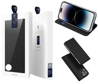 CASE SKÓRZANE ETUI Z KLAPKĄ do iPhone 15 PRO