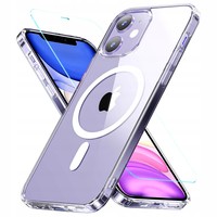 CASE ETUI DO iPHONE 12 MINI DO Mag Safe + SZKŁO HARTOWANE 9H OBUDOWA MAGNET