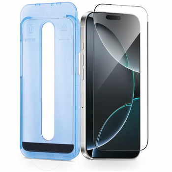 SZKŁO HARTOWANE PEŁNE do iPhone 17 Z RAMKĄ DO MONTAŻU APLIKATOR